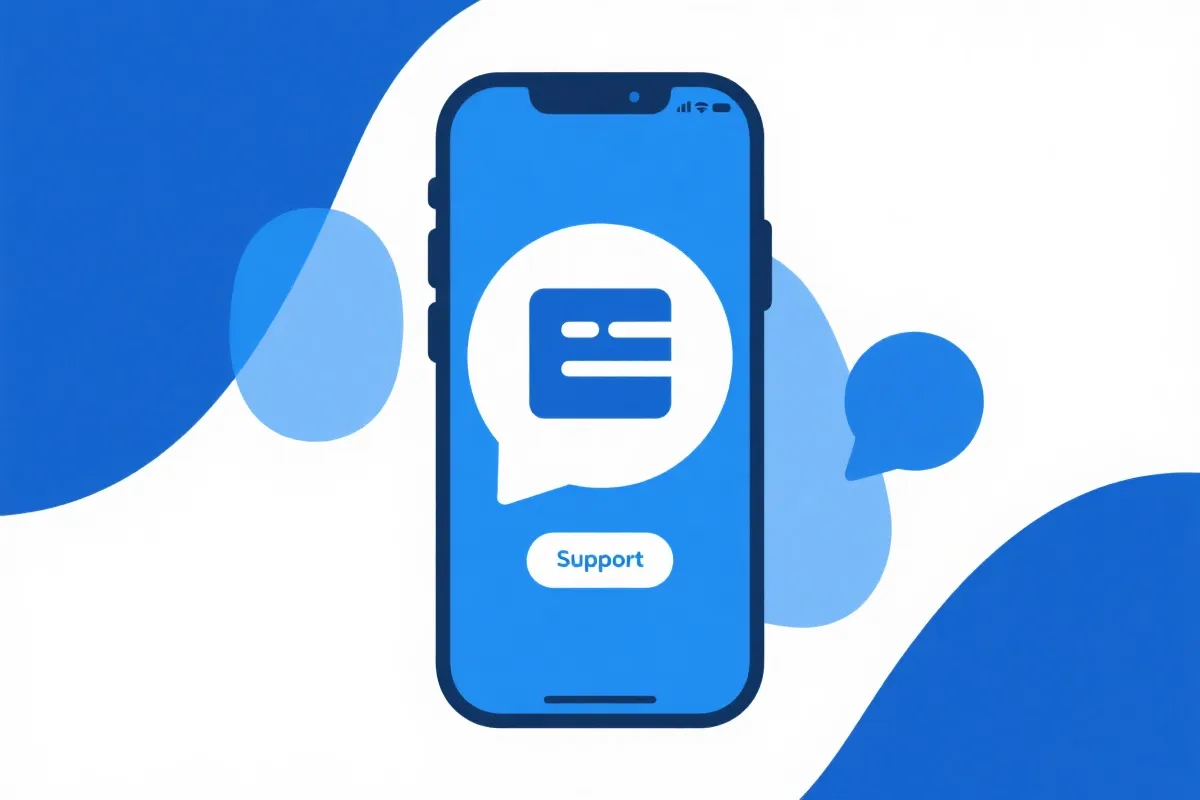 客服与APP支持插画